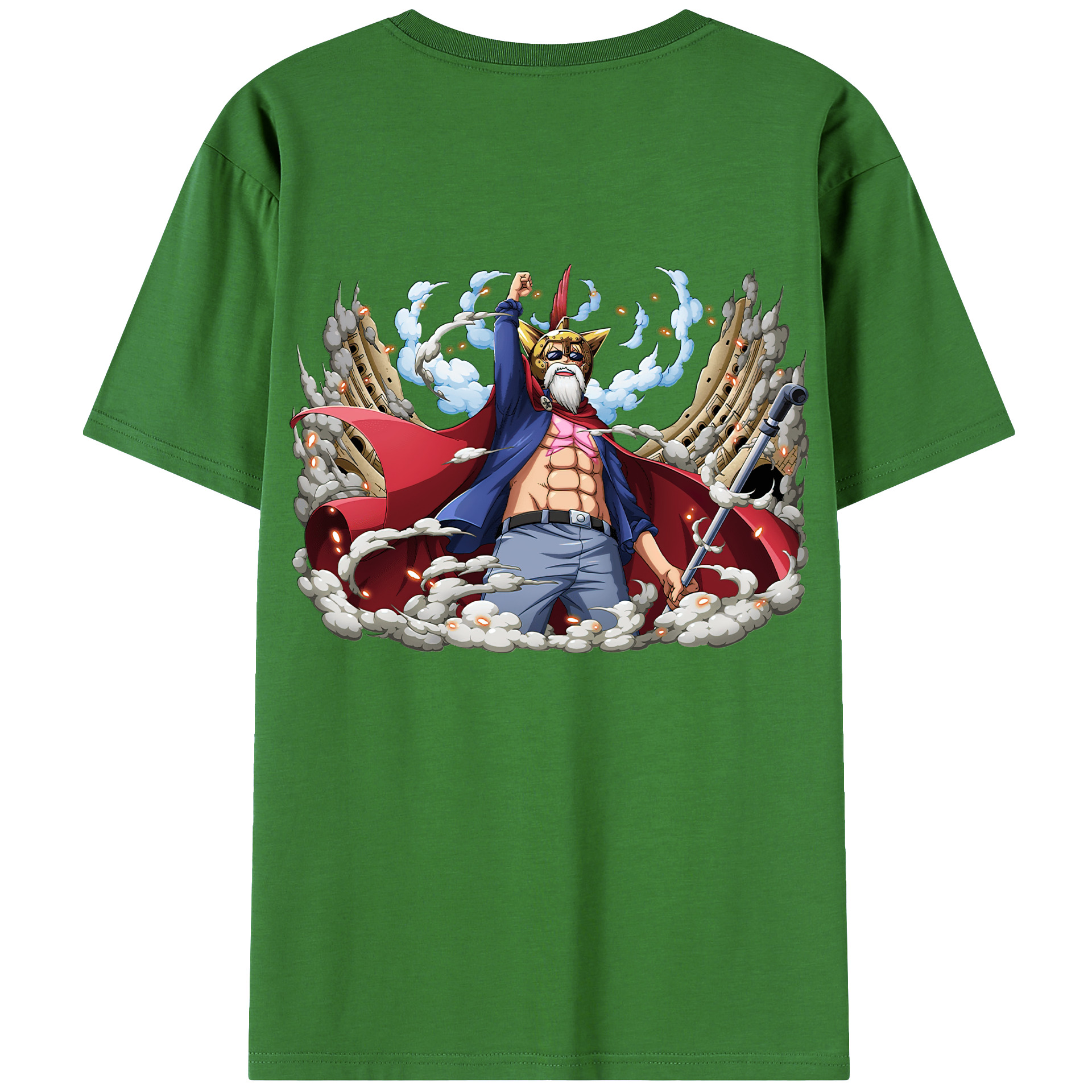 ワンピース モンキー・D・ルフィ ONE PIECE Monkey D. Luffy レディース半袖Tシャツ(バックプリント)